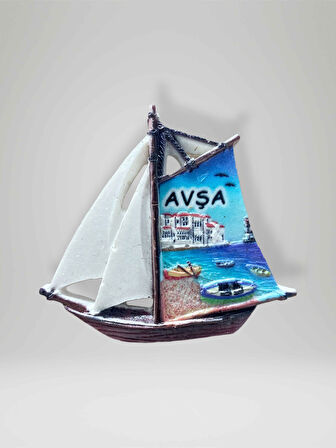 AVŞA Temalı Polyester Magnet Buzdolabı Süsü