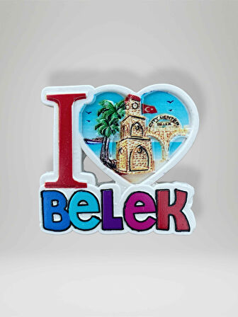BELEK Temalı Kabartmalı Polyester Magnet Buzdolabı Süsü