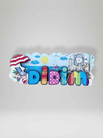 DİDİM Temalı Ahşap Magnet Buzdolabı Süsü