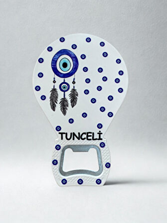 TUNCELİ Temalı Nazar Baskılı Magnet Şişe Açacağı Buzdolabı Süsü (KOD:905)