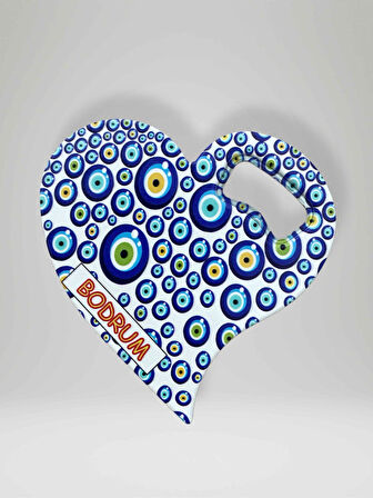 BODRUM Temalı Nazar Baskılı Magnet Şişe Açacağı Buzdolabı Süsü (KOD:917)