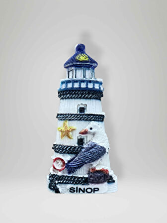 SİNOP Temalı Kabartmalı Polyester Magnet Buzdolabı Süsü (kod:955)  9cm x 4,5cm 