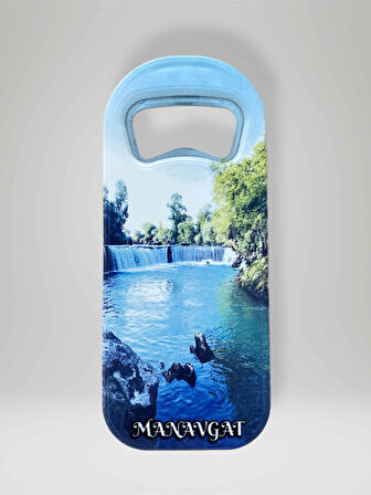 MANAVGAT Temalı Plastik Magnet Şişe Açacağı Buzdolabı Süsü Açacak (kod:989)
