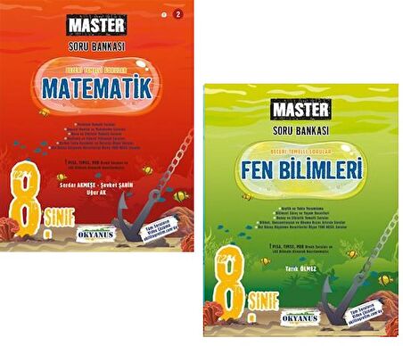 Okyanus 8. Sınıf Matematik Fen Bilimleri Master Soru Bankası Seti 2023