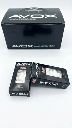 Avox Pamuklu Sigara Ağızlığı Filtresi - 2 Paket Standart Kalın