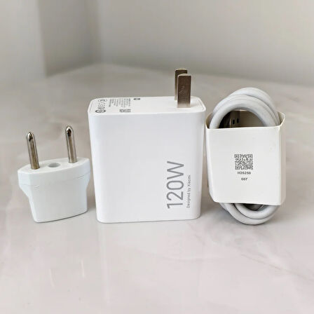 Poco F7 Ultra Uyumlu Şarj Aleti 120 Watt Amerikan Başlık + TR Dönüştürücü