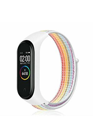 Xiaomi Mi Band 5 Mi Band 6 Uyumlu Mi Band 7 Loop Örgü Spor Kordon Kayış