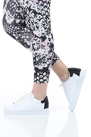 kadın sneaker bağcıklı rahat spor ayakkabı