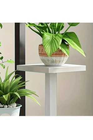 Miami Model 3 Katlı Çok Katlı Metal Saksı Çiçek Bitki Saksı Standı- Ev Salon Balkon Bahçe