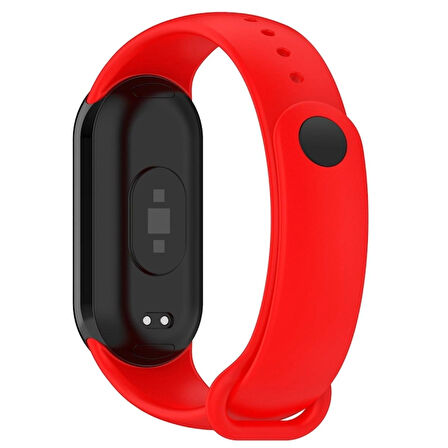 Xiaomi Mi Band 8 Mi Band 9 Uyumlu Silikon Kordon Bileklik Metal Klipsli