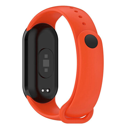 Xiaomi Mi Band 8 Mi Band 9 Uyumlu Silikon Kordon Bileklik Metal Klipsli