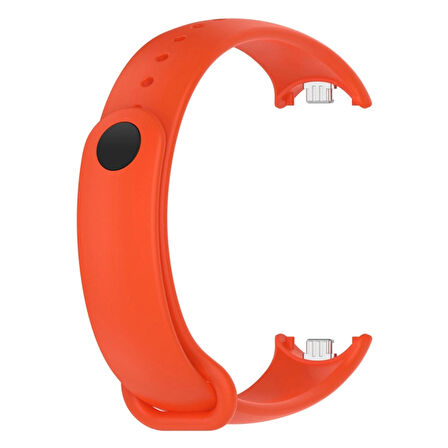 Xiaomi Mi Band 8 Mi Band 9 Uyumlu Silikon Kordon Bileklik Metal Klipsli