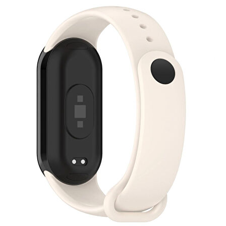 Xiaomi Mi Band 8 Mi Band 9 Uyumlu Silikon Kordon Bileklik Metal Klipsli