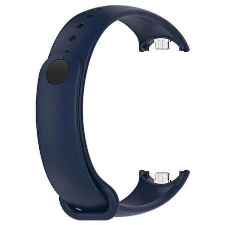 Xiaomi Mi Band 8 Mi Band 9 Uyumlu Silikon Kordon Bileklik Metal Klipsli