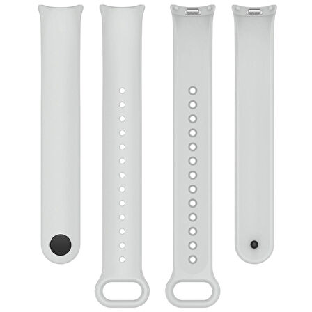 Xiaomi Mi Band 8 Mi Band 9 Uyumlu Silikon Kordon Bileklik Metal Klipsli