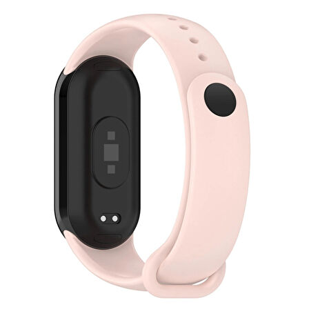 Xiaomi Mi Band 8 Mi Band 9 Uyumlu Silikon Kordon Bileklik Metal Klipsli