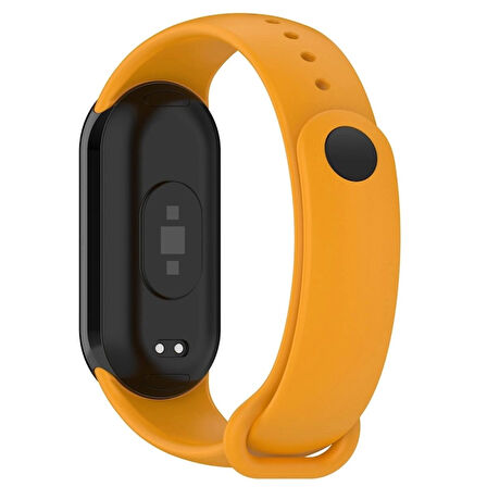 Xiaomi Mi Band 8 Mi Band 9 Uyumlu Silikon Kordon Bileklik Metal Klipsli