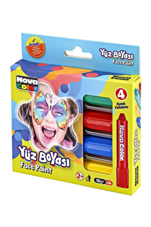 Yüz boyası 4 lü set  yeni nesil