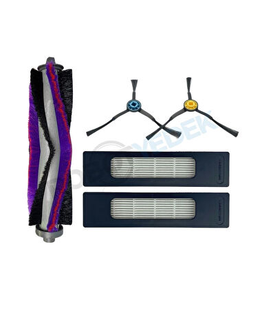 Midea M7 M7 Pro S8 Plus Uyumlu Yedek Fırça Filtre Seti-5 Parça