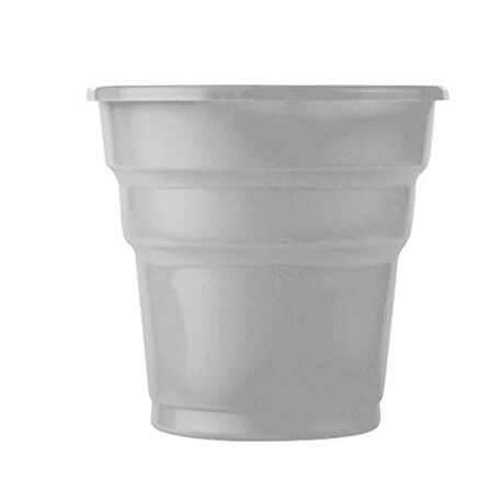 Omeyva 26 Cm. Mika Plastik Gümüş Sorfa Piknik Seti - 24 Kişilik Tabak Bardak Çatal Kaşık Takımı