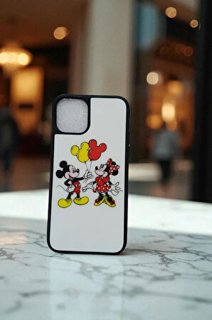 Apple iPhone 11 PRO Uyumlu Mickey Mouse Love Tasarım Baskılı Kılıf