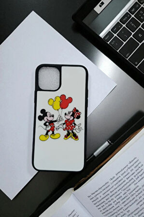 Apple iPhone 11 PRO Uyumlu Mickey Mouse Love Tasarım Baskılı Kılıf
