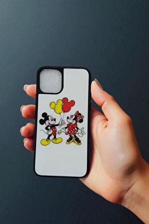 Apple iPhone 11 PRO Uyumlu Mickey Mouse Love Tasarım Baskılı Kılıf