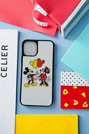 Apple iPhone 11 PRO Uyumlu Mickey Mouse Love Tasarım Baskılı Kılıf