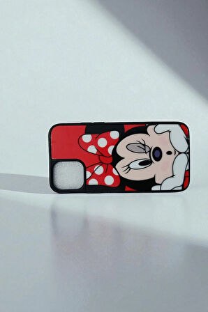 Apple iPhone 11 PRO Uyumlu Mickey Mouse Love Tasarım Baskılı Kılıf