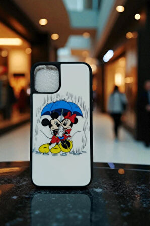 Apple iPhone 11 PRO Uyumlu Mickey Mouse Love Tasarım Baskılı Kılıf