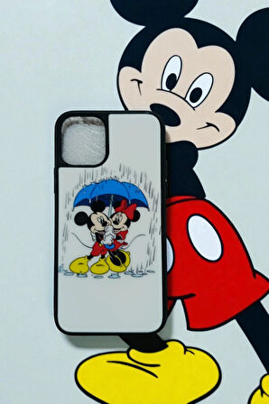 Apple iPhone 11 PRO Uyumlu Mickey Mouse Love Tasarım Baskılı Kılıf