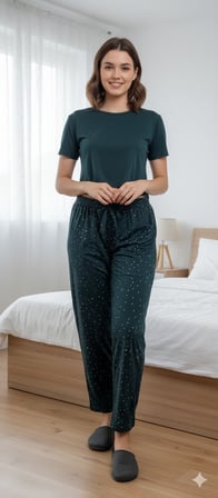 Kadın Milan Yumuşak Kumaş Pijama Altı