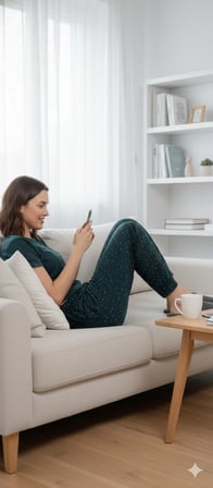 Kadın Milan Yumuşak Kumaş Pijama Altı