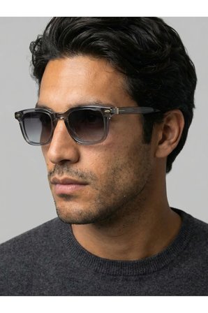Miles Dikdörtgen Küçük Unisex Füme / Gri Güneş Gözlüğü 47 Ekartman küçük