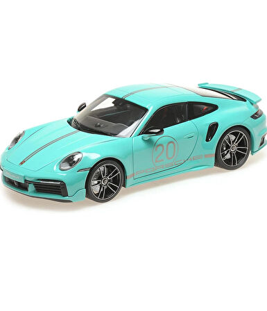 Minichamps 1:18 2021 Porsche 911 (992) Turbo S Coupe – Özel Lansman Renk Model Araba