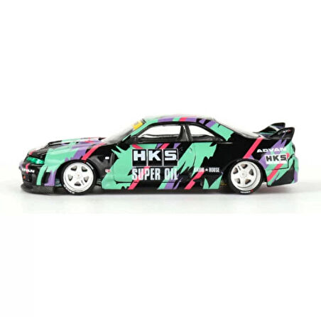 Mini GT 1/64 Nissan Skyline GT-R (R33) HKS V1 Model Araba 