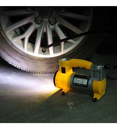 Pro Seri Çelik Gövde Pistonlu 12 V 160 Psi Dakikada 85 Lt Araç Araba Lastik Bot Şişirme Kompresörü