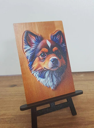 2 Adet Köpek Mini Tablo