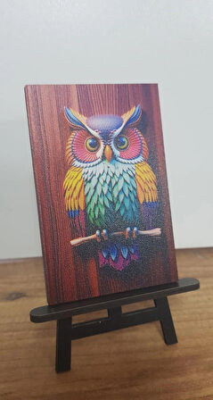 2 Adet Baykuş Mini Tablo