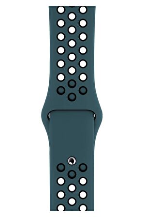 Watch 2 3 4 5 6 7 8 9 Se 38 40 41mm Uyumlu Delikli Spor Silikon Kordon Beris 