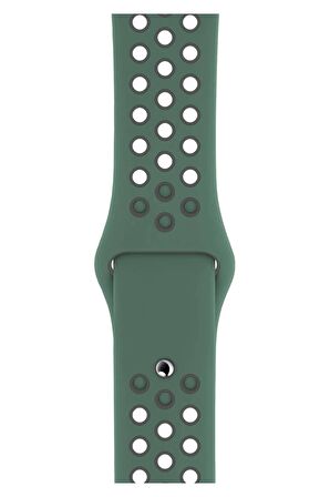 Watch 2 3 4 5 6 7 8 9 Se 38 40 41mm Uyumlu Delikli Spor Silikon Kordon Juniper 