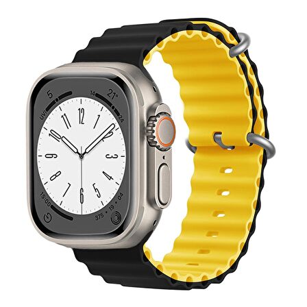 Watch 2 3 4 5 6 7 8 9 Se 38 40 41mm Uyumlu Ocean Silikon Kordon Sunrise 