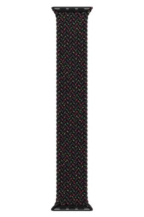 Watch 2 3 4 5 6 7 8 9 Se 38 40 41mm Uyumlu Örgü Loop Kordon Black Hued Medium Beden