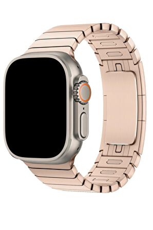 Watch 2 3 4 5 6 7 8 9 Se 38 40 41mm Uyumlu Alya Çelik Kordon Rode 