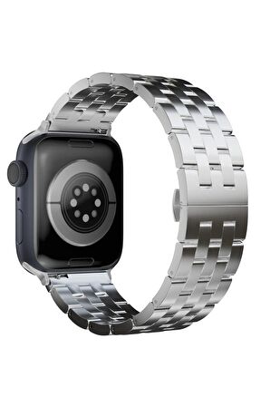 Watch 2 3 4 5 6 7 8 9 Se 38 40 41mm Uyumlu Brave Çelik Kordon Gri 