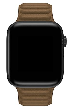 Watch 2 3 4 5 6 7 8 9 Se 38 40 41mm Uyumlu Broad Deri Kordon Mois