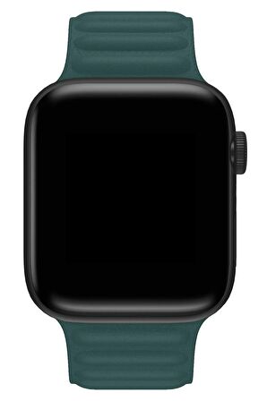 Watch 2 3 4 5 6 7 8 9 Se 38 40 41mm Uyumlu Broad Deri Kordon Pine