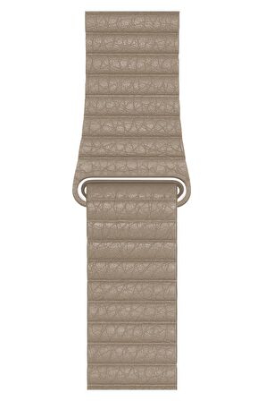 Watch 2 3 4 5 6 7 8 9 Se 38 40 41mm Uyumlu Klasik Deri Kordon Begie