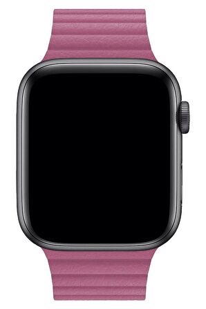 Watch 2 3 4 5 6 7 8 9 Se 38 40 41mm Uyumlu Klasik Deri Kordon Pink