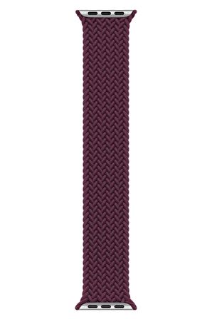 Watch 2 3 4 5 6 7 8 9 Se 42 44 45 49mm Uyumlu Örgü Loop Kordon Cranberry Small Beden